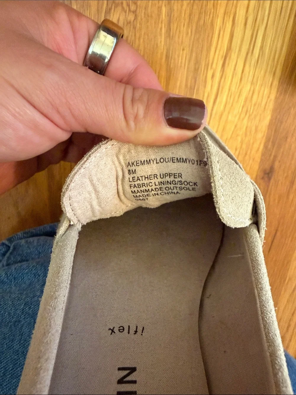 Anne Klein refined suede